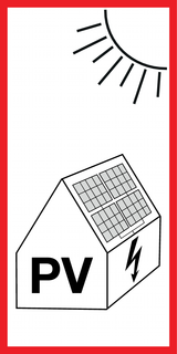 ATTENTION PV INSTALLATION PRÉSENTE