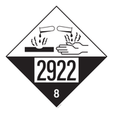 IMO 8.0. CORROSIF A UN 2922