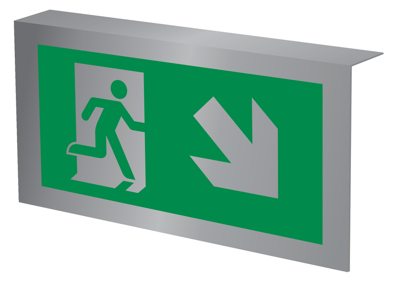 VLUCHTWEG, TRAP RECHTS NAAR BENEDEN