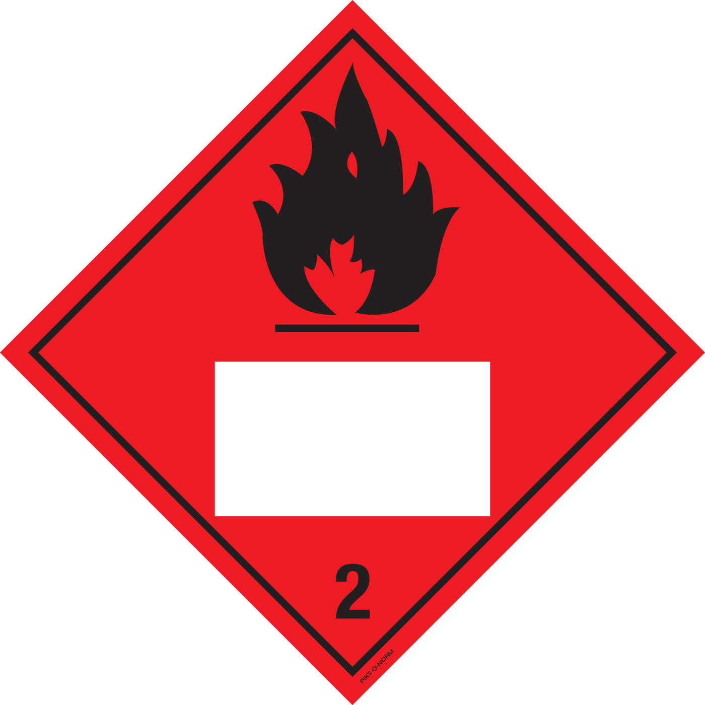 IMO 2.1. GAZ INFLAMMABLES INDICATEUR UN