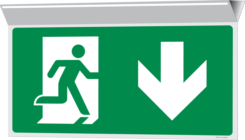 VLUCHTWEG RECHTS NAAR BENEDEN