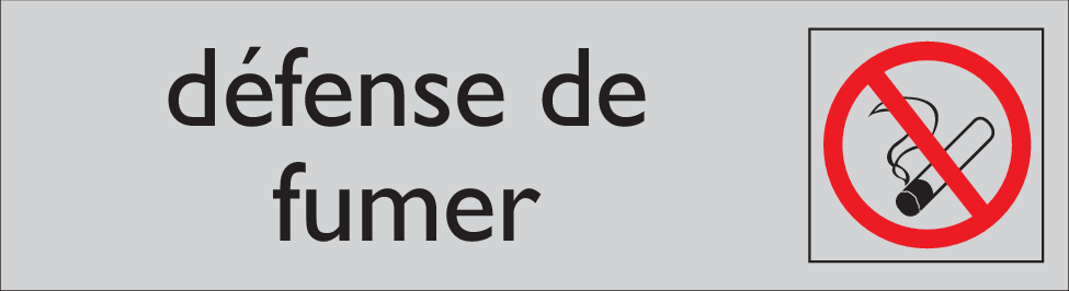 DÉFENSE DE FUMER