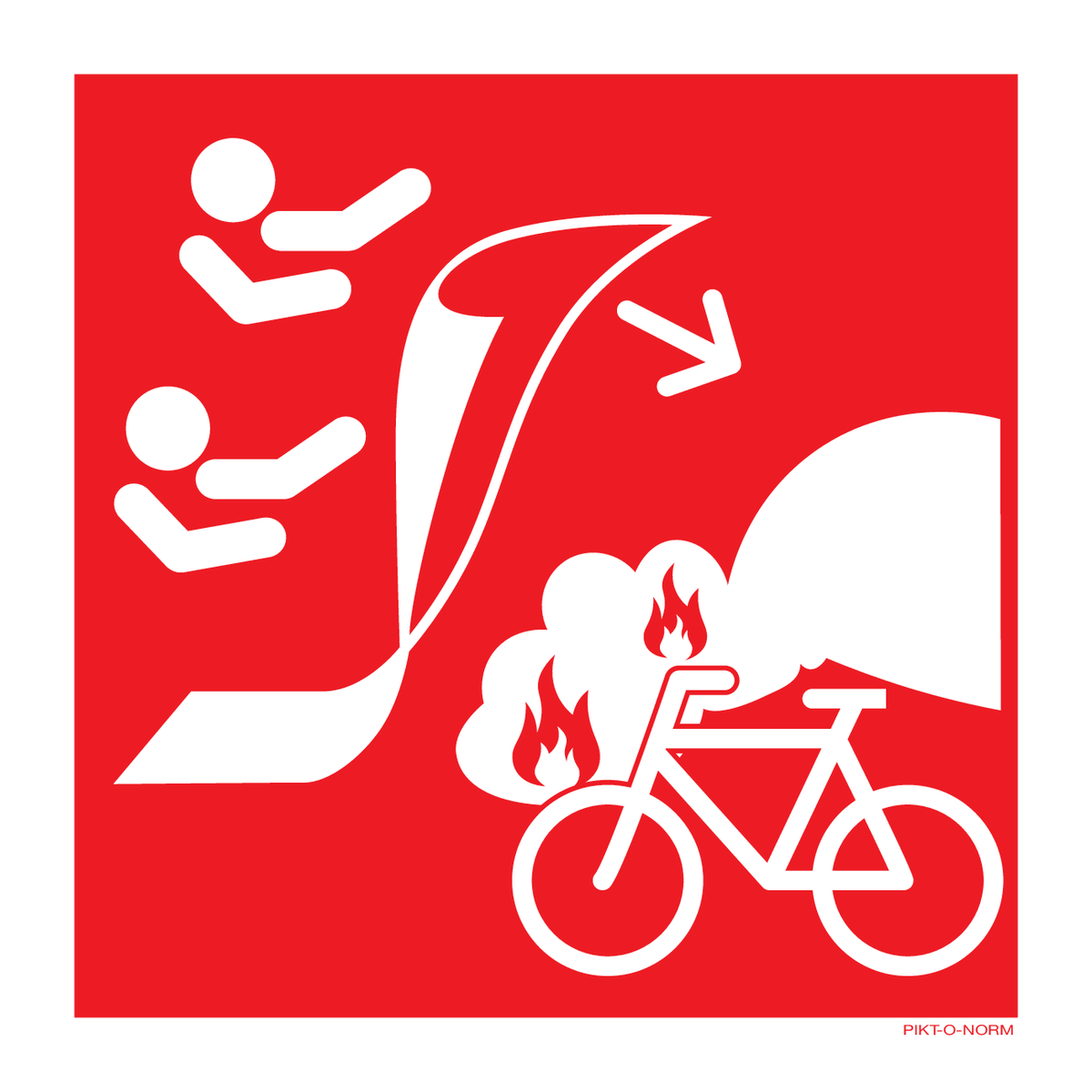BRANDDEKEN VOOR FIETSBRAND
