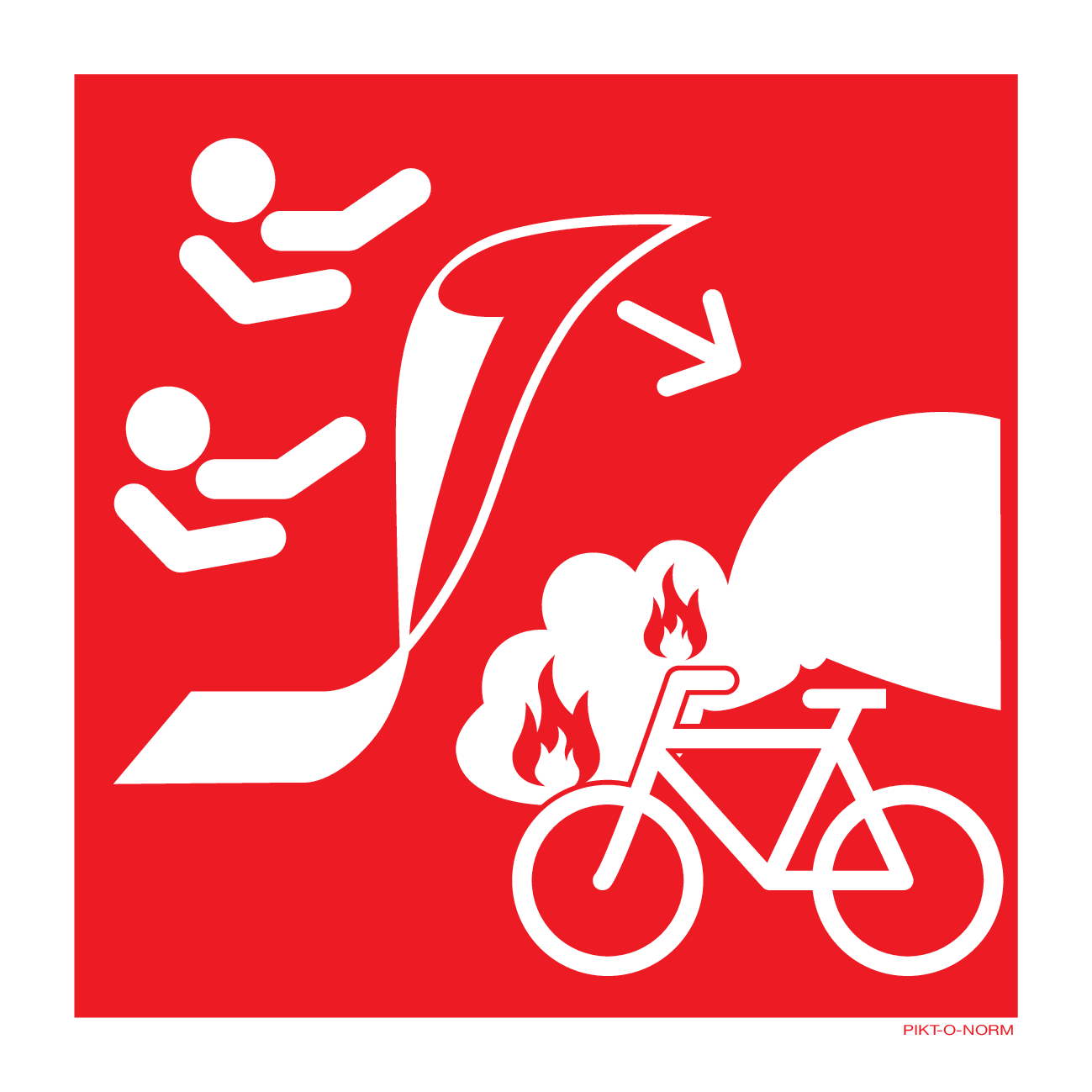 BRANDDEKEN VOOR FIETSBRAND