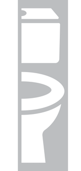 TOILETTE, INDICATION POUR PORTE