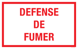 DEFENSE DE FUMER