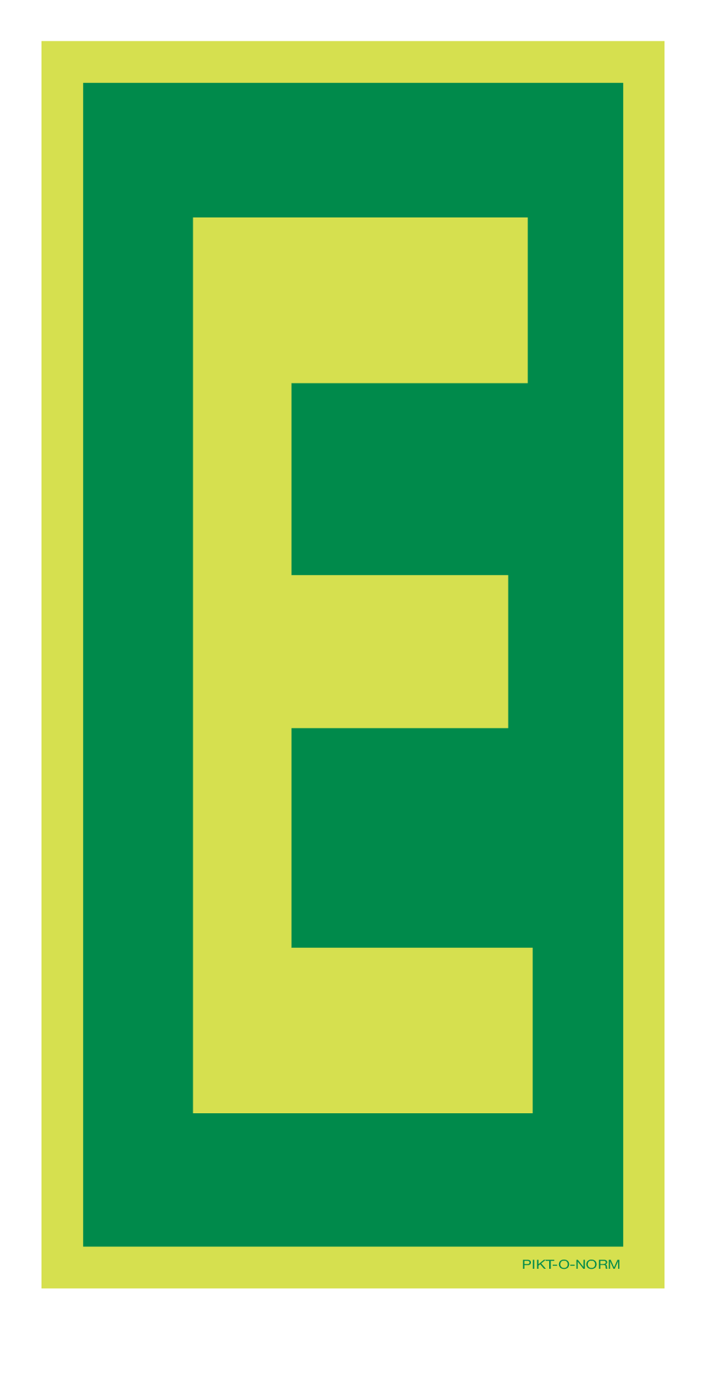 LETTER E