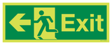 EXIT WITH RUNNING MAN LEFT