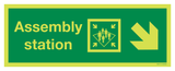 ASSEMBLY STATION ARROW DIAGON.DOWN RIGHT