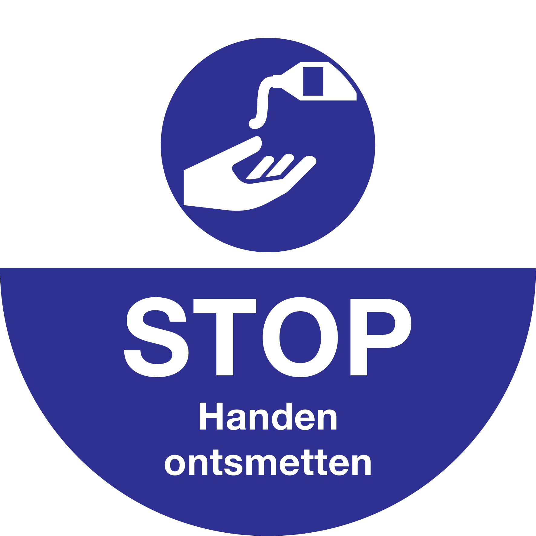 STOP. HANDEN ONTSMETTEN