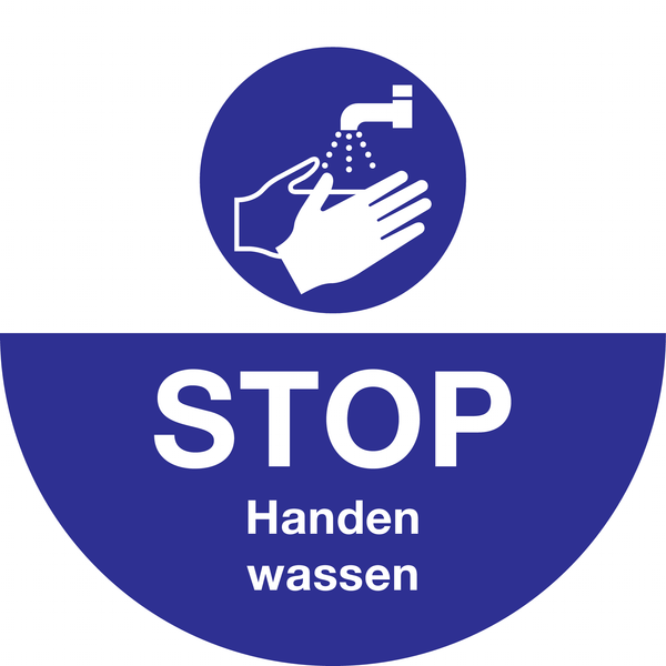 STOP. HANDEN WASSEN