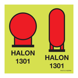 HALON 1301 BOTTLES IN A PROTECTED AREA