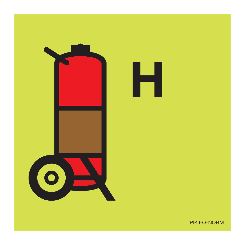 HALON GAS OR EQUIVALENT WHEELED FIRE EXT