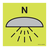 SPACE PROTECTED BY NITROGEN FIRE EXT...