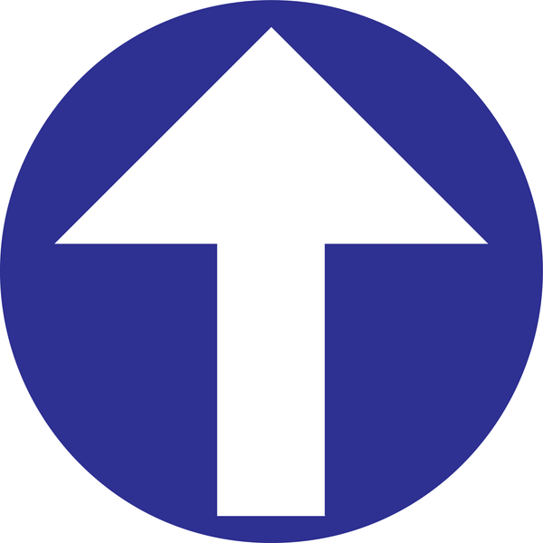 D1 FLÈCHE DIRECTION À SUIVRE