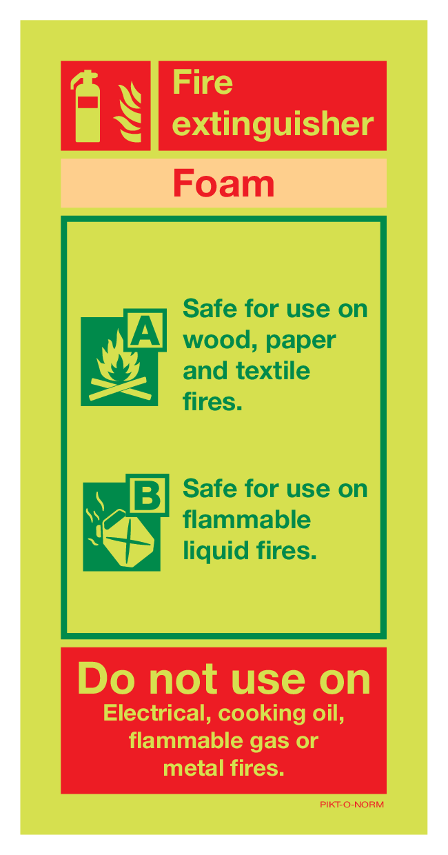 FIRE EXTINGUISHER FOAM