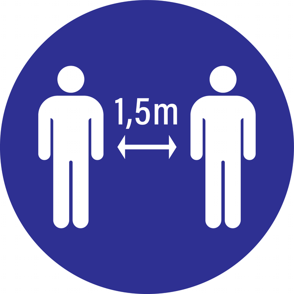 SOCIAL DISTANCING 1,5 M