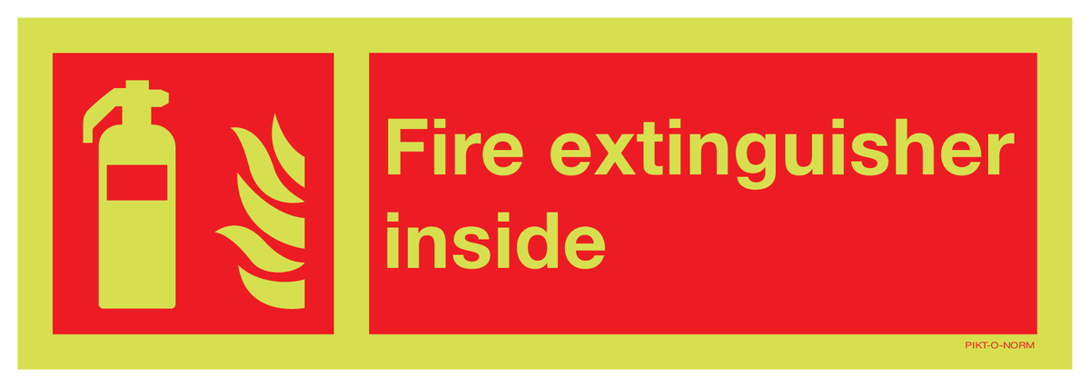 FIRE EXTINGUISHER INSIDE