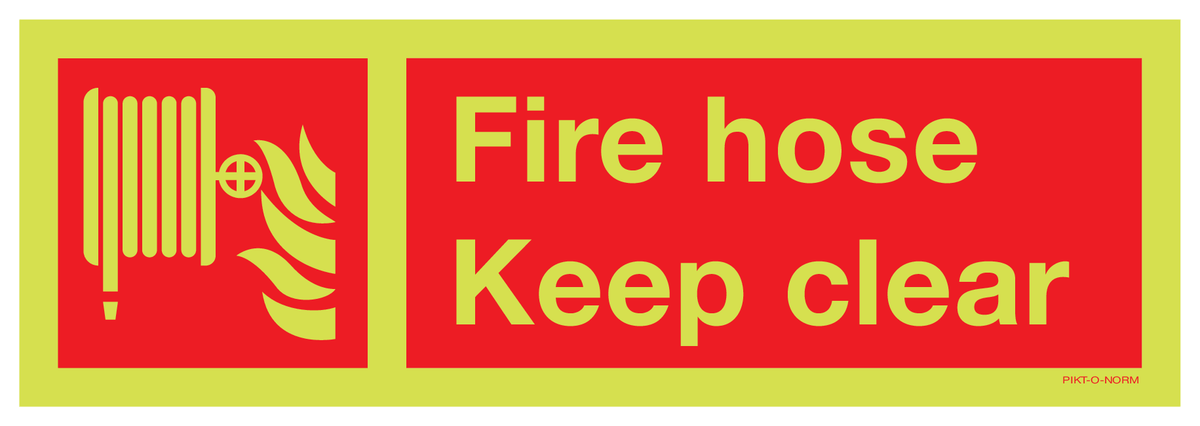 FIRE HOSE KEEP CLEAR