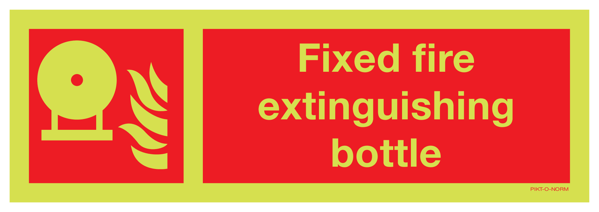 FIXED FIRE EXTINGUISHING BOTTLE