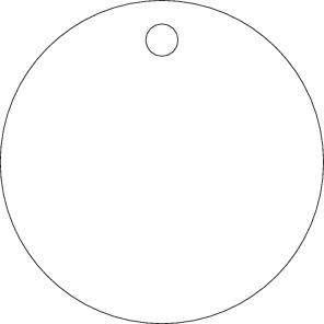 ETIQUETTES BLANCHES, AVEC TROU Ø5MM