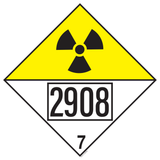 RADIOACTIVE. ADR CLASSE 7D A UN 2908