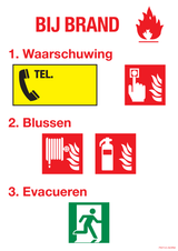 BIJ BRAND WAARSCHUWING