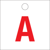 RODE LETTERS OP POLYPROPYLEEN WIT