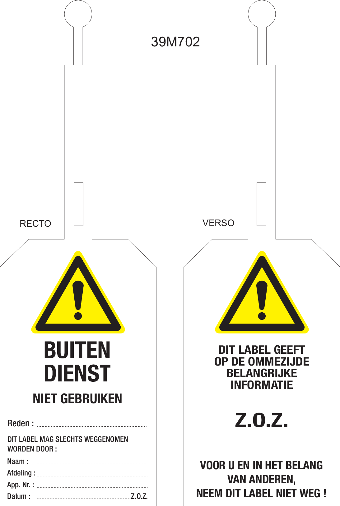 BUITEN DIENST NIET GEBRUIK..MET SLUITING