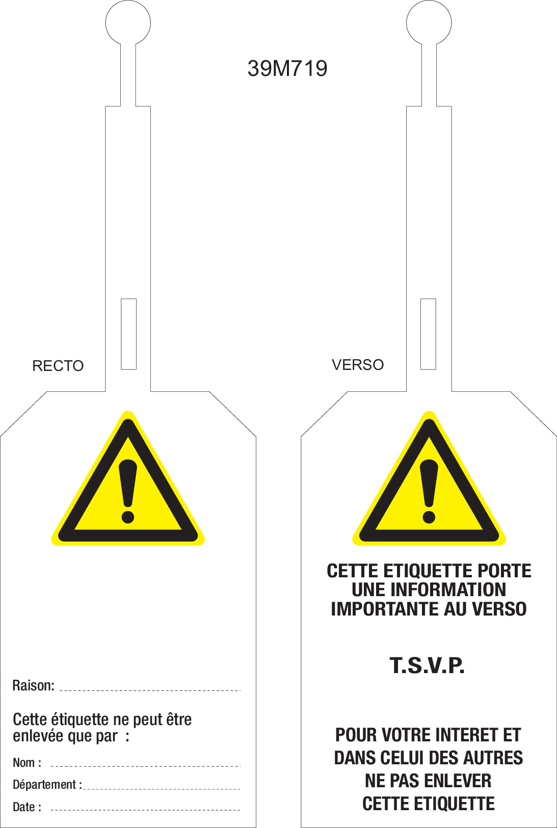 SOUS TENSION...LABEL MET SLUITING