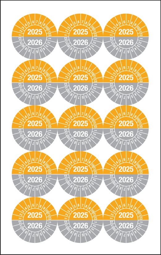 2025-2026, KEURINGSSTICKERS ORANJE-GRIJS