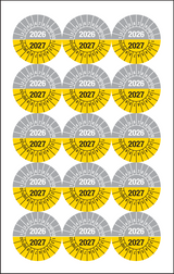 2026-2027, PASTILLES CALENDRIER GRIS-JNE