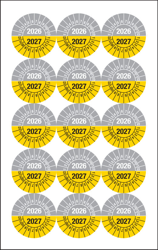 2026-2027, KEURINGSSTICKERS GRIJS-GEEL