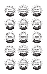 VALABLE JUSQU'AU, PASTILLES CALENDRIER