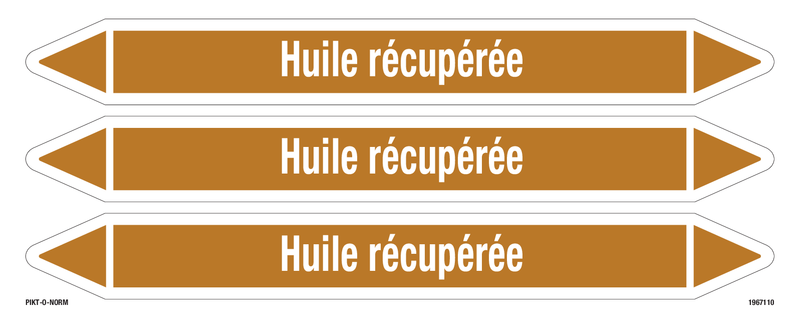 HUILE RÉCUPÉRÉE
