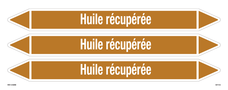 HUILE RÉCUPÉRÉE