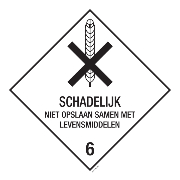 SCHADELIJK, ADR KLASSE 6