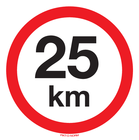 VITESSE LIMITÉE 25 KM