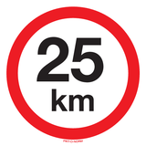 VITESSE LIMITÉE 25 KM