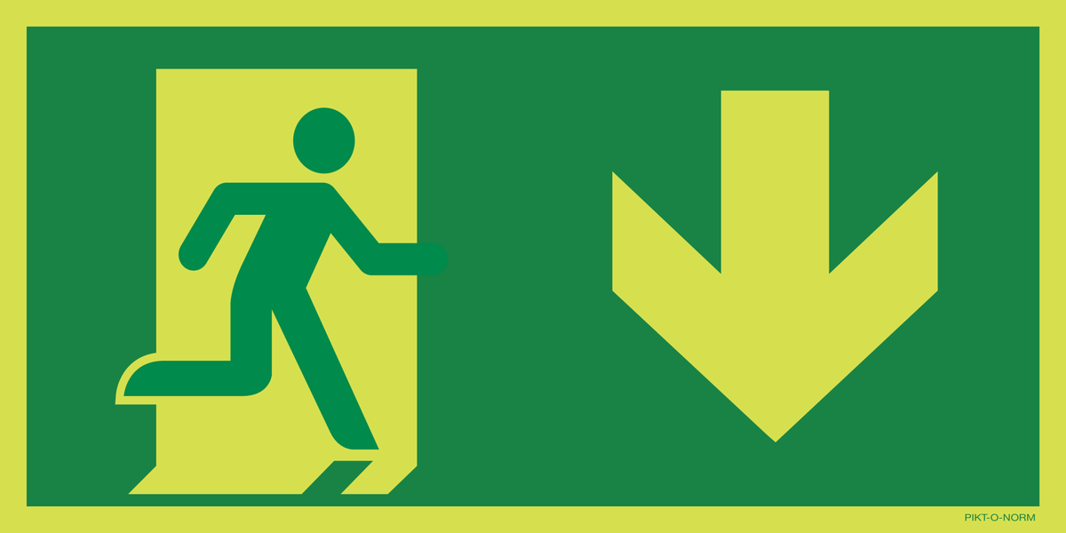 VLUCHTWEG RECHTS NAAR BENEDEN