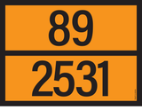 ADR BORD MET GEVARENCODE 89/2531
