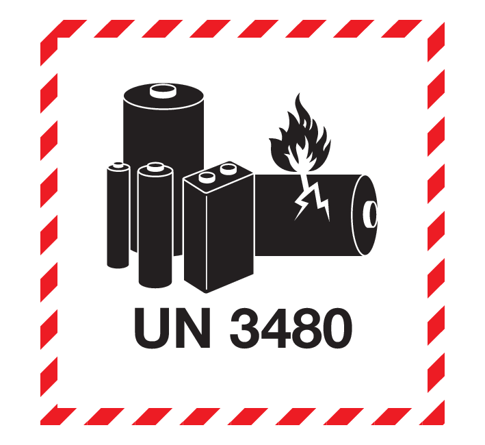 LITHIUM BATTERY AVEC UN 3480
