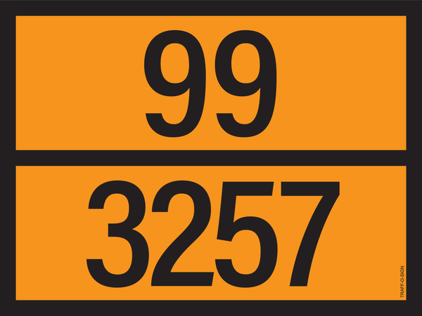 PANNEAU ADR AVEC CODE DE DANGER 99/3257