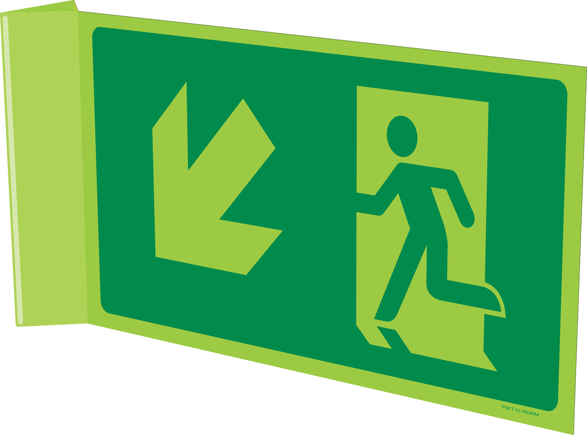 VLUCHTWEG, TRAP LINKS NAAR BENEDEN