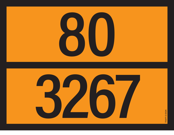 PANNEAU ADR AVEC CODE DE DANGER 80/3267