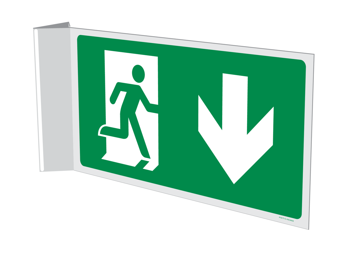 VLUCHTWEG RECHTS NAAR BENEDEN