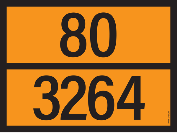 PANNEAU ADR AVEC CODE DE DANGER 80/3264