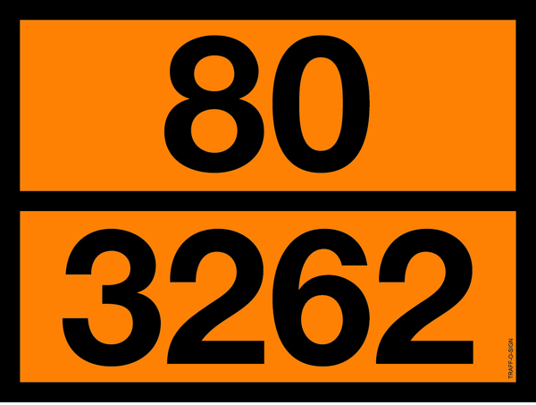 PANNEAU ADR AVEC CODE DE DANGER 80/3262