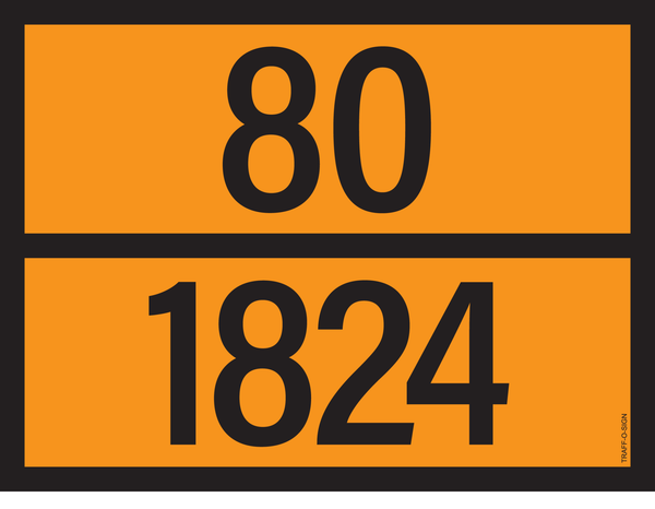 PANNEAU ADR AVEC CODE DE DANGER 80/1824