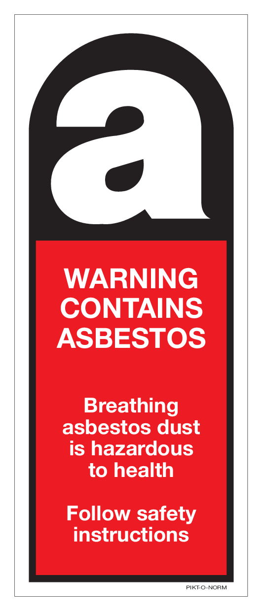 WARNING, CONTAINS ASBESTOS